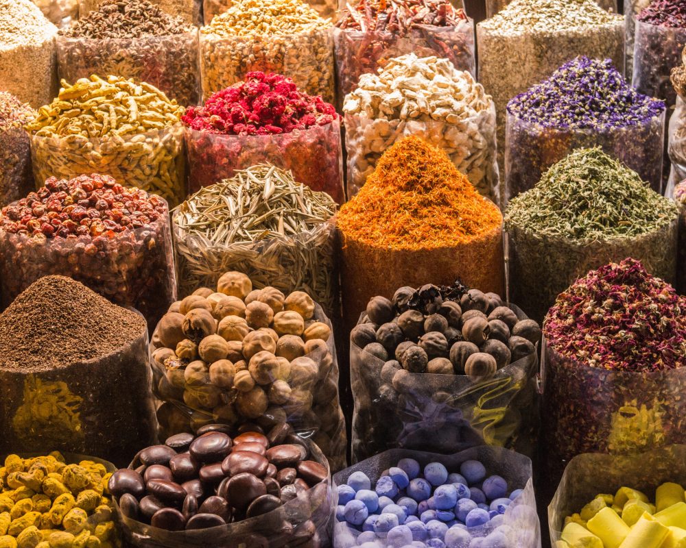 Spice souk in Dubai, UAE