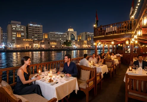 Dhow Cruise Dubai Deira Creek (Standard – Upper Deck)