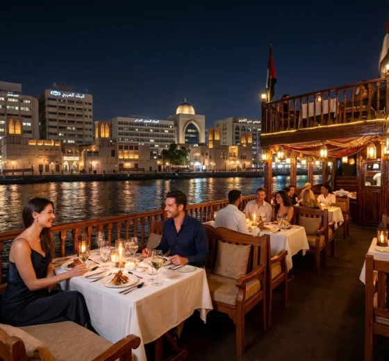 Dhow Cruise Dubai Deira Creek (Standard – Upper Deck)