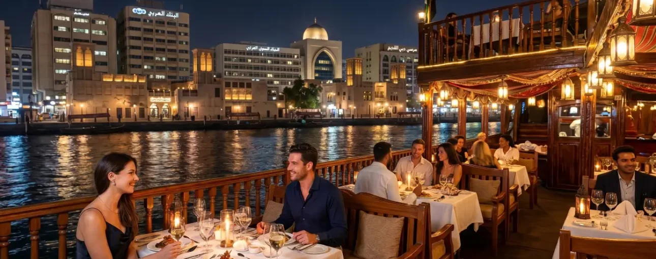 Dhow Cruise Dubai Deira Creek (Standard – Upper Deck)