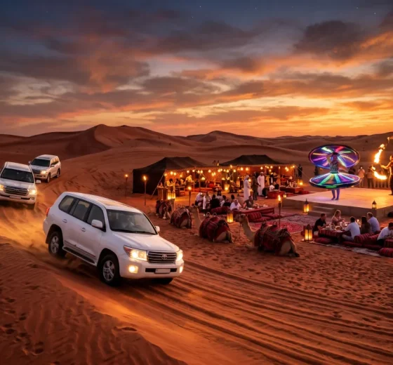 Evening Desert Safari Dubai with BBQ Dinner & Live Shows