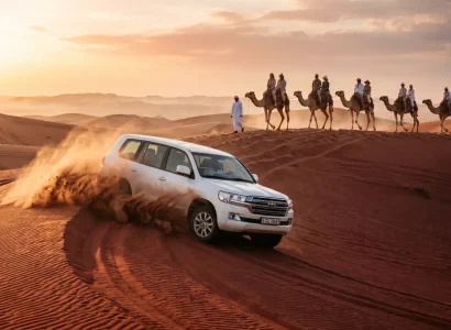 Morning Desert Safari Dubai with Red Dunes & Camel Trekking