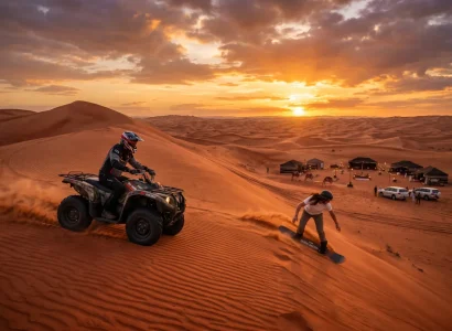 Red Dunes Desert Safari with Quad Biking & Sand Boarding